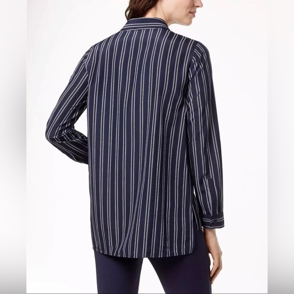 MICHAEL Michael Kors Size Small Zippered Long Sleeve Blouse - Picture 2 of 11